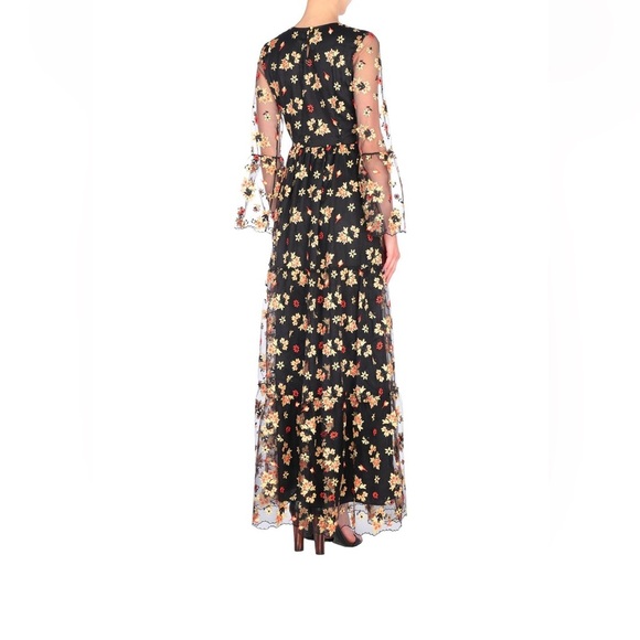 Floral Maxi Dress with Bell Sleeves - Picture 2 of 10